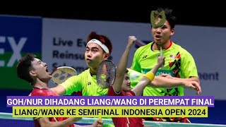 LIVE  Goh Sze Fei/Nur Izzuddin (MAS) Vs Liang W Keng/Wang Chang (CHN)  Indonesia Open 2024