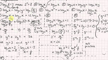A level Maths C2 (Edexcel): Logarithms by sickmaths.com