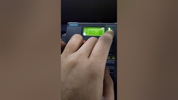 Sinamics v20 vfd reset