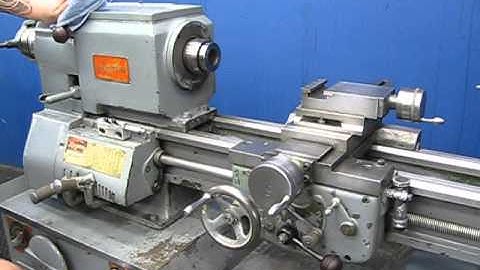 LOGAN 12" x 22" GEARED HEAD VARIABLE SPEED BENCH LATHE - #2555V - 230v 3ph