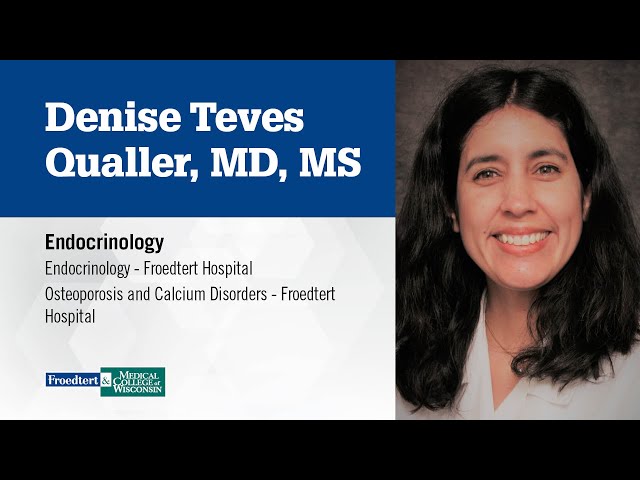 Watch Dr. Denise Teves Qualler - endocrinology on YouTube.