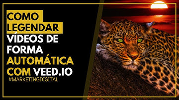 Como Colocar LEGENDAS em Vídeos - Legendar Vídeos Automaticamente | VEED.IO Tutorial