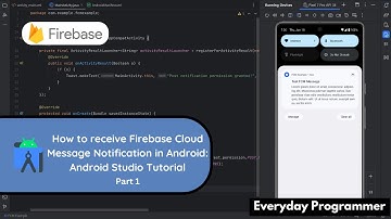 Firebase Cloud Messaging Tutorial:  Receive Push Notifications in Android Studio #androiddevelopment