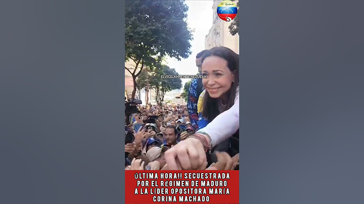Última Hora!! secuestrada por el régimen la líder opositora María Corina Machado