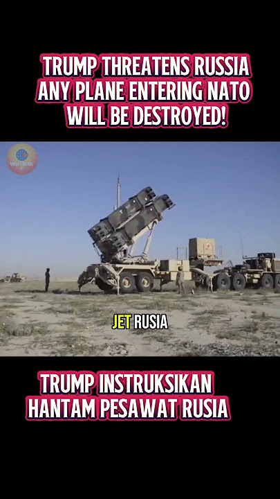 TENSIONS RISE. TRUMP URGES NATO TO SHOO DOWN RUSSIAN PLANE. #shortvideo #shorts #short #news