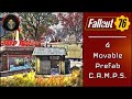FALLOUT 76 | 4 Easy To Move Prefab Camps - Camp Building Tutorial