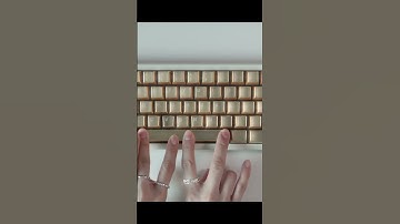 The Future of Keyboards is GOLD#asmr #keycaps #mechanicalkeyboard