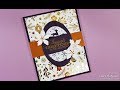 Purple &amp; Gold Foiled Christmas Card with Gina K Designs &amp; Therm O Web