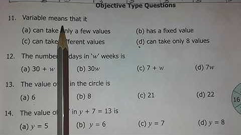 TN 6TH MATHS | CHAPTER 2 | EXERCISE 2.1 ( Objective Type Questions )