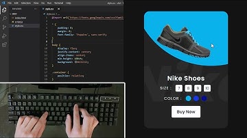 ASMR Programming - Coding Product Card UI Design with HTML and CSS - No Talking