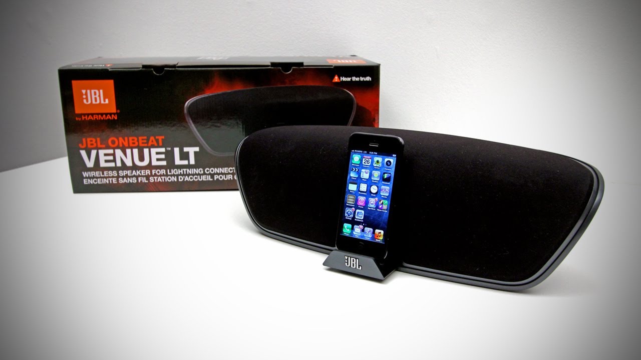 JBL Onbeat Venue LT Unboxing Speaker for iPhone 5 & More) YouTube