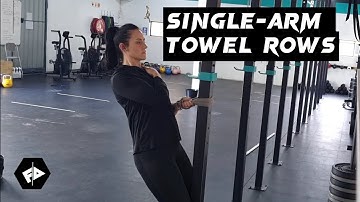 Single-arm Towel Rows