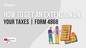 How to Get an Extension On Your Taxes | Form 4868