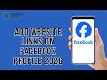 How To Add Website Links On Facebook Profile 2026