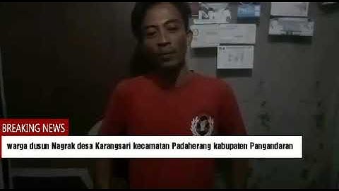 Warga dusun Nagrak desa Karangsari kecamatan Padaherang kabupaten Pangandaran
