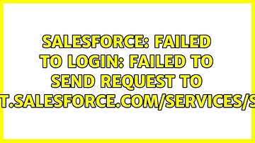 Failed to login: Failed to send request to https://test.salesforce.com/services/Soap/u/41.0
