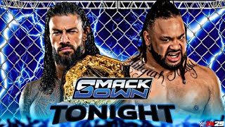 Roman Reigns vs Jacob Fatu Wwe Smackdown 1st May 2026 Steel Cage Wwe2k25 Simulation - FULL MATCH
