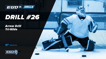 Elite Goaltending Development Drill Video #26 - Arrow Drill Tri-Slide
