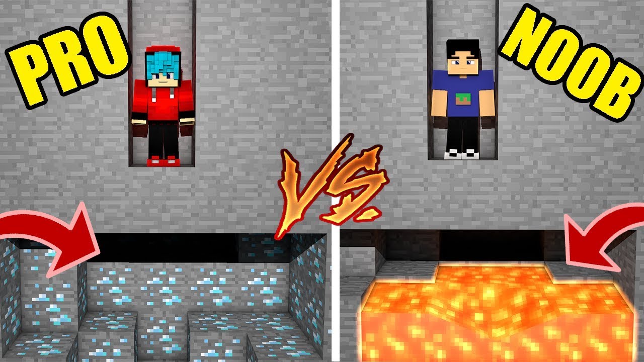 MINECRAFT - PRO VS NOOB : MINING - YouTube