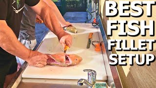 BEST Home FISH FILLETING SetUp We've EVER Had to CLEAN Our CATCH