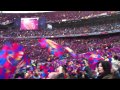 Voetbalkrantcom inside the barca ambience con los fans del barca en wembley 2011