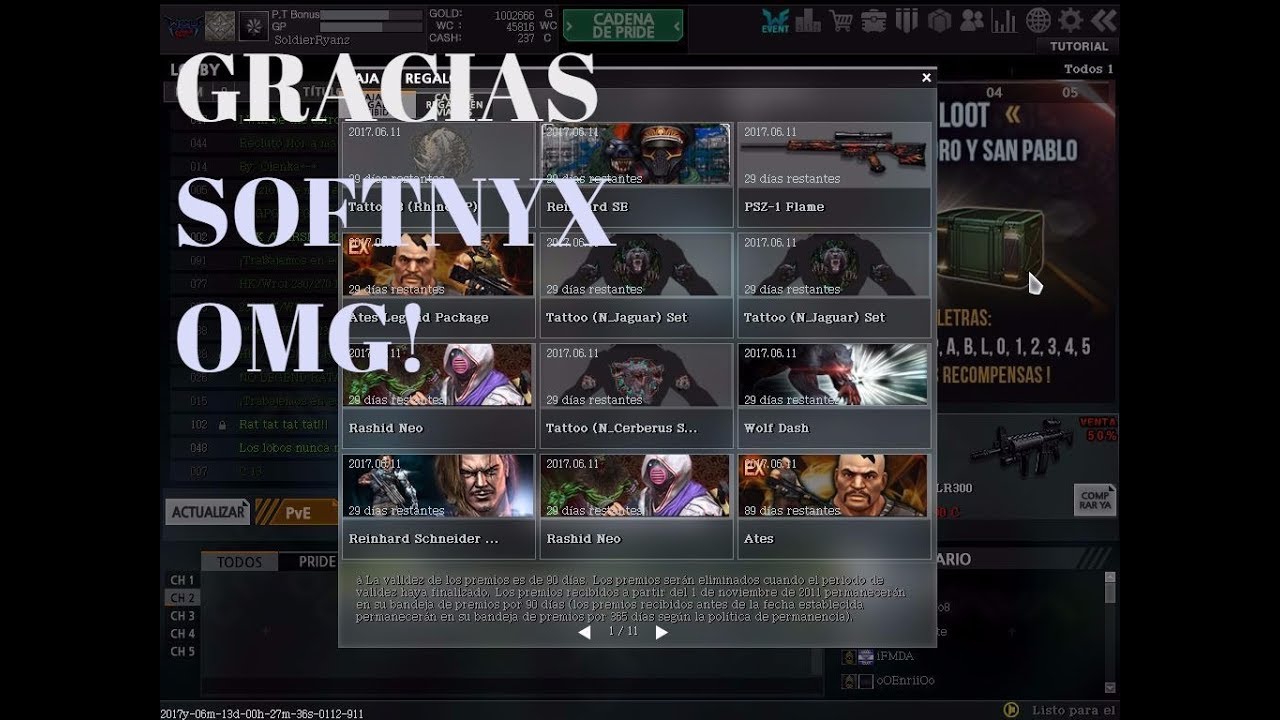 SOFTNYX ME RECOMPENSÓ - (Wolfteam) EVENTO - WOLVES & HUMANS RANDOM BOX1 - JUNIO 2017