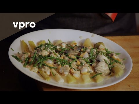 Recept Geblakerde prei met kokkels - Koken met van Boven