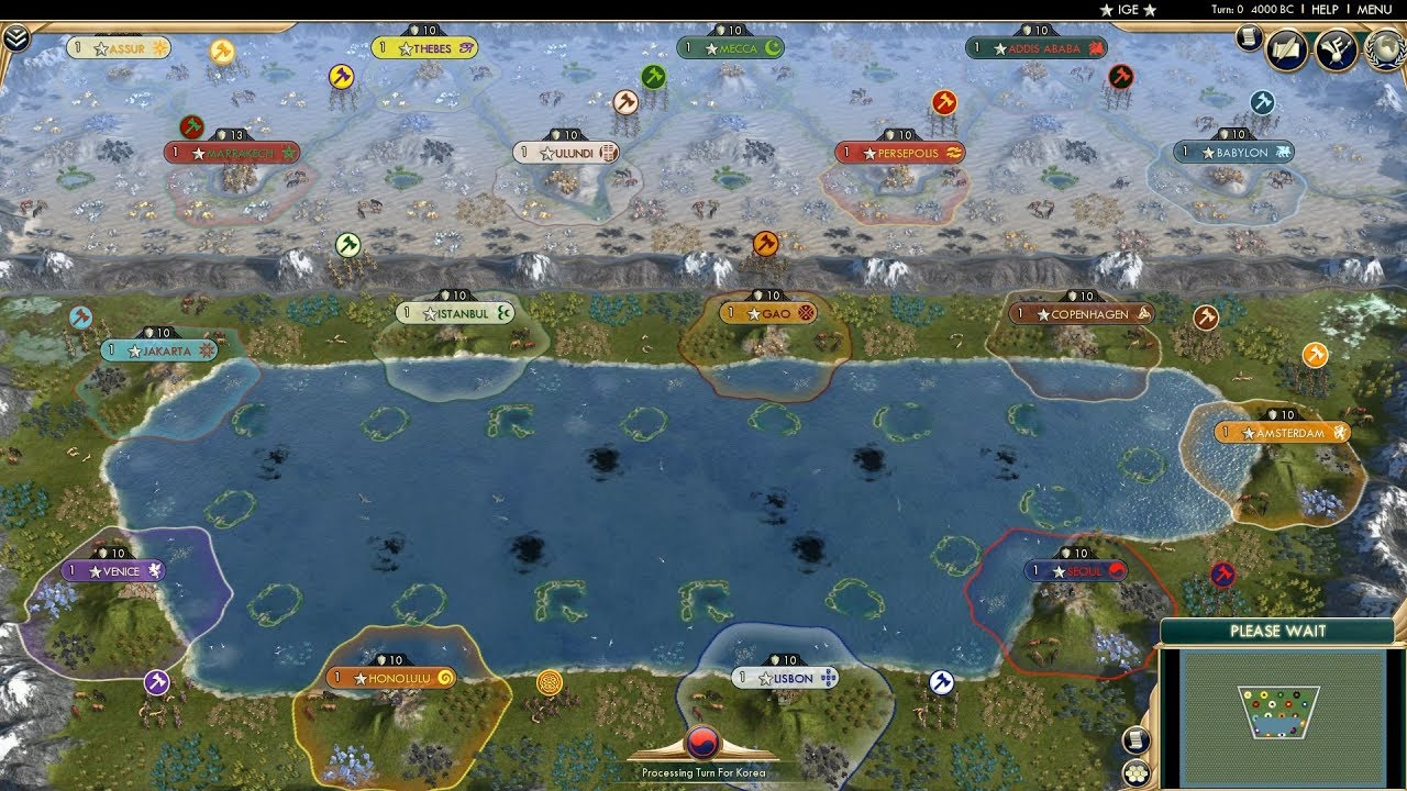 Civ 5 AI Only Timelapse: The Line - YouTube