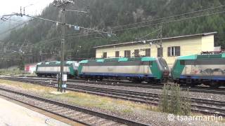 Tre Trenitalia E405 in Brenner-Brennero 22-07-2014