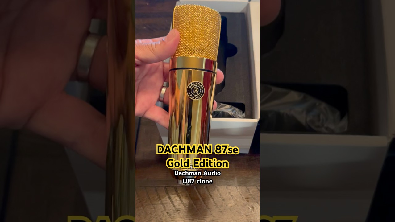 Wow, Dachman 87se in GOLD. Looks incredible. Sounds like a u87! 