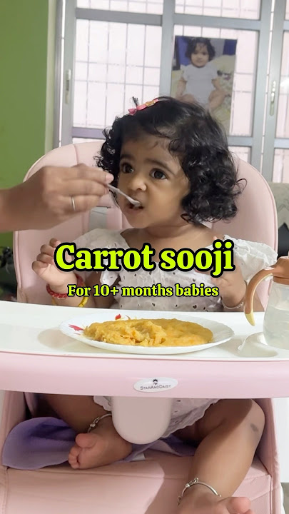 Healthy breakfast recipe for 10  months babies | Taahira recipe | Carrot sooji #shorts #food #foodie