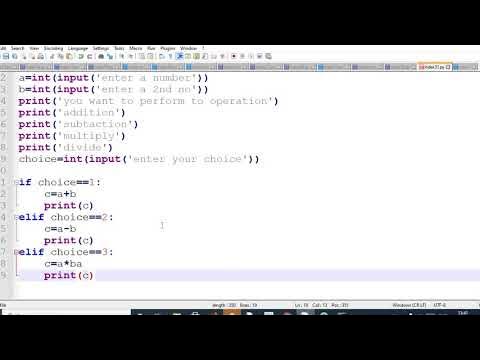 How to make a calculator using #if and #elif #control statement in ...