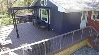 TimberTech Pro Pecan Deck with Atlantis Spectrum Cable Rail