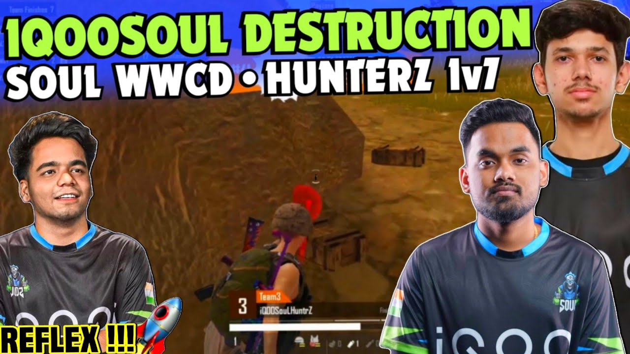 iQOOSouL WWCD SouL Back2Back Domination 😳 SouL HunterZ & Nakul on Fire ...