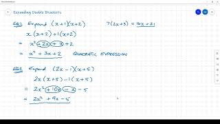 Expanding double brackets (2nd bracket twice)