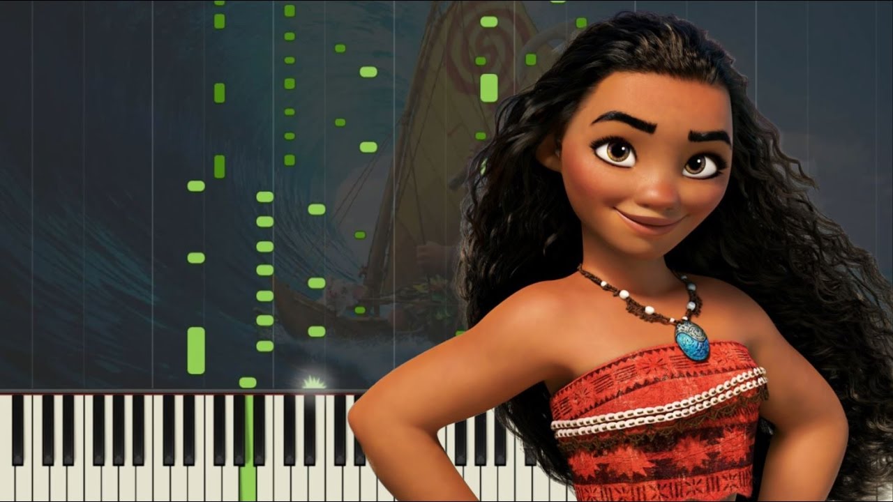 Moana - How Far I'll Go [Piano Tutorial] (Synthesia) // Kyle Landry + MIDI