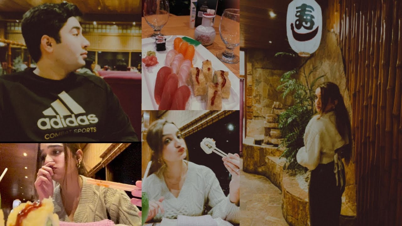 Trying sushi for the first time with my japanese husband 🍣🍱🍲, - YouTube