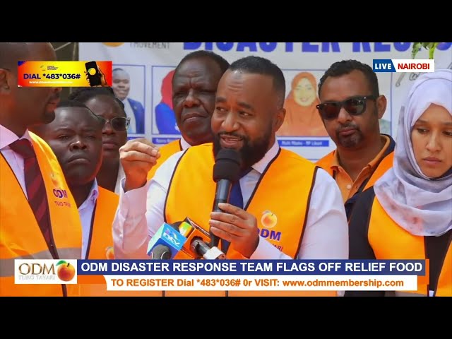 ODM Dep. Party leader Joho, Passaris, Wandayi LEAD distribution of relief food to victims of flood class=
