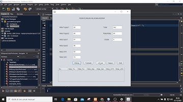 Aplikasi penjumlahan nilai mahasiswa menggunakan IDE Netbeans dan MySQL