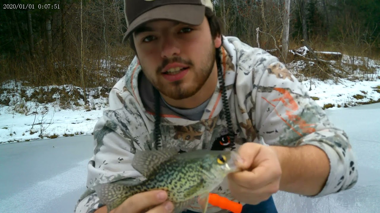 First ice super-thin. First ice fish of the season!!!