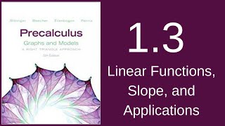 PreCalc 1-3 Linear Functions, Slope, and Applications (ft. Desmos)