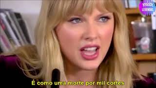 Video thumbnail of "Taylor Swift - Death By a Thousand Cuts (Tradução) (Legendado) (Acústico)"