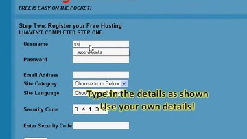 Step 2: Free Hosting + Free Domain Ultimate Tutorial :: Hosting4Domains.info