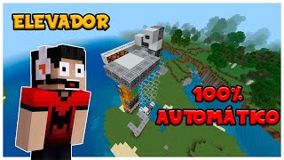 Como fazer um elevador 2x2 automático no Minecraft Bedrock