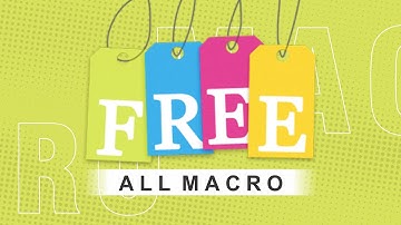 All Macro absolutely Free || Shashi Rahi || Must Watch