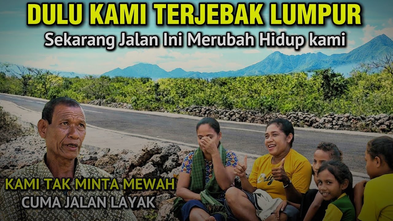 Dulu Anak Sekolah Lewat Lumpur‼️ Jalan Jokowi Kini Mengubah Hidup Naioni – NTT