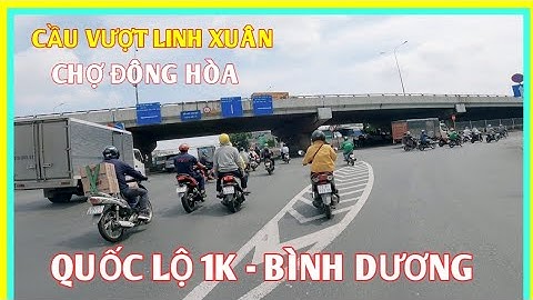 Quốc lộ 1K hướng từ cầu vượt LINH XUÂN THỦ ĐỨC về TP Biên Hòa