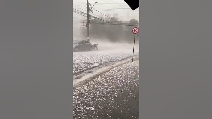 ⚠️ Chuva de Granizo registrada no final da tarde em Balneário Camboriú 23/06 😱🌨🍃