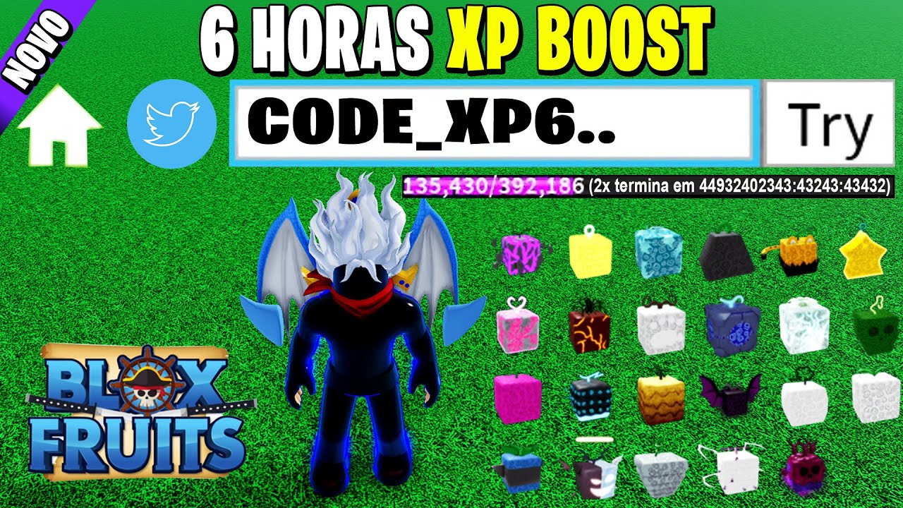 NOVO CODIGO DE XP PARA USAR NO BLOX FRUITS! 