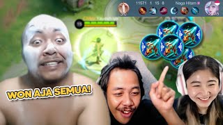 NGAKAK KOCAK WKWK❗️SATU TEAM FULL WON, PASCOL FRUSTASI PARAH - Mobile Legends